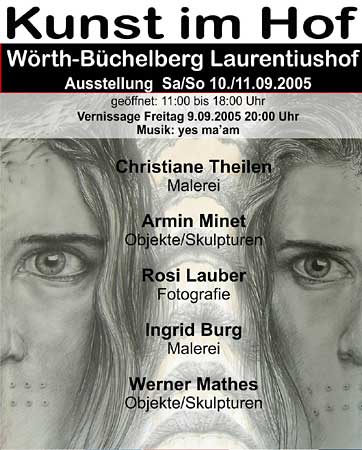 Plakat "Kunst im Hof"